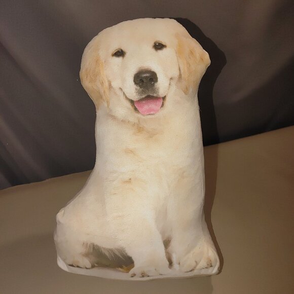 Morgan Home Golden Labrador Retriever Shaped Decorative Door Stop Plush Pillow - Picture 8 of 9